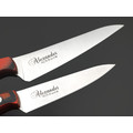 Kizlyar Supreme набор из 2-х кухонных ножей Alexander SM сталь Aus-8 satin, рукоять G10 black & red
