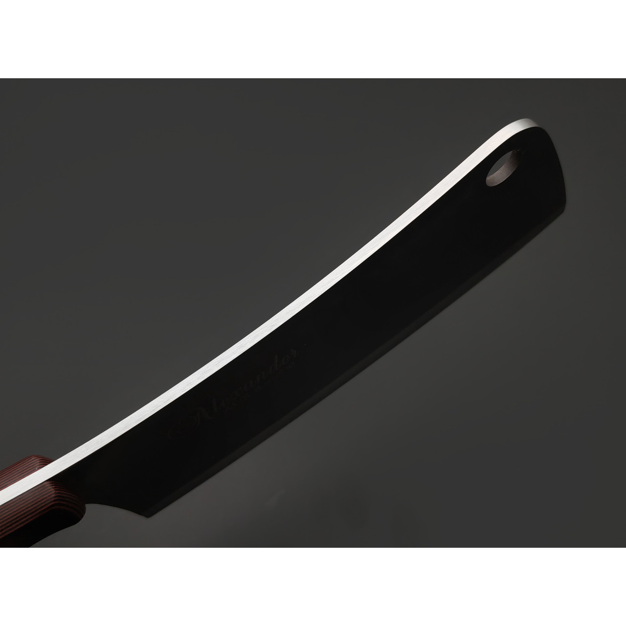 Kizlyar Supreme кухонный топорик Alexander C сталь Aus-8 satin, рукоять G10 black & red