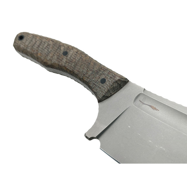 Волчий Век нож Mordor сталь 1.4116 WA стоунвош, рукоять Micarta, пины карбон