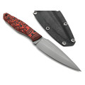 Neyris Knives нож Тао сталь N690 стоунвош, рукоять G10 red & black Neyris Knives нож Тао сталь N690 стоунвош, рукоять G10 red & black