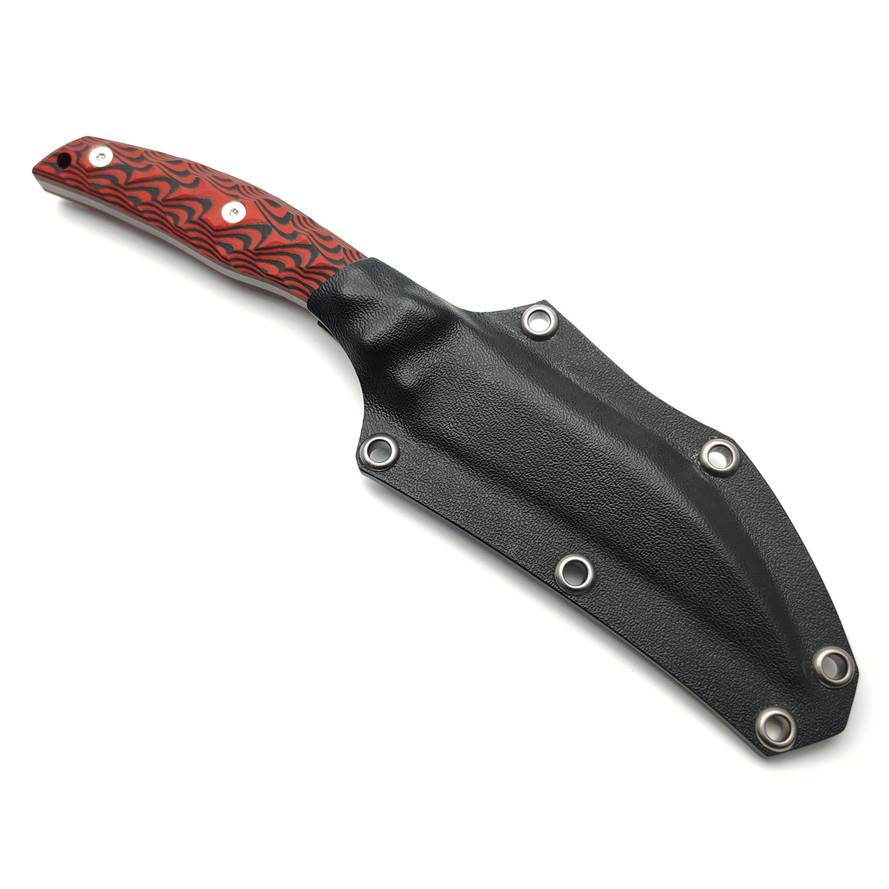 Neyris Knives нож Claw сталь N690 стоунвош, рукоять G10 red & black