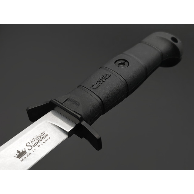 Kizlyar Supreme тактический нож Vector сталь ELMAX стоунвош, рукоять Kraton black