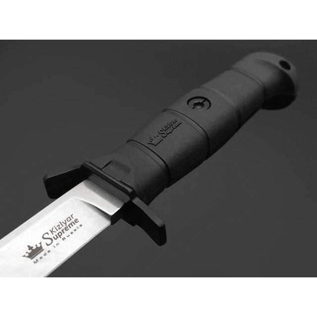 Kizlyar Supreme тактический нож Vector сталь ELMAX стоунвош, рукоять Kraton black