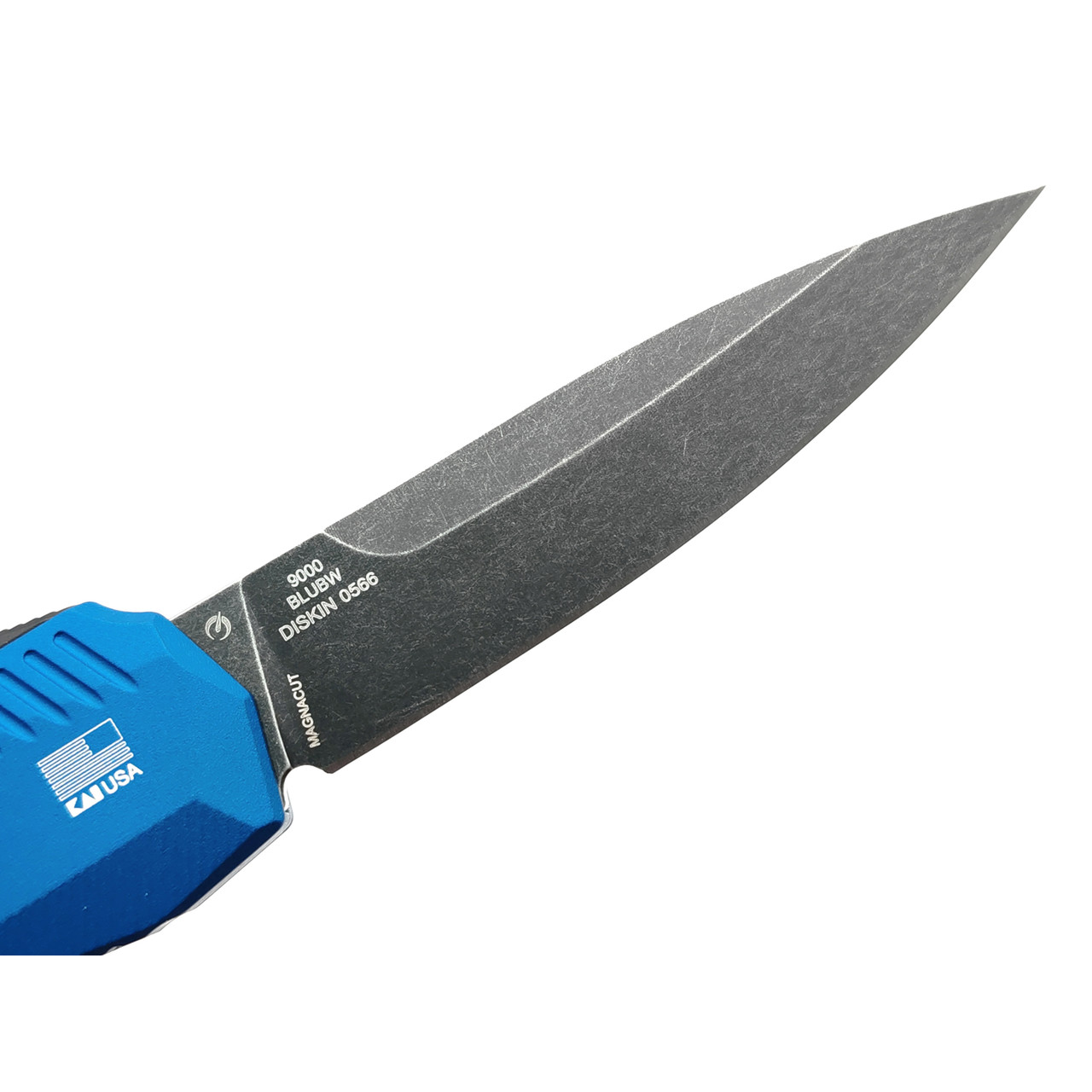 Kershaw нож складной автоматический Livewire 9000BLUBW сталь CPM Magnacut блэквош, рукоять Aluminium 6061-T6 blue