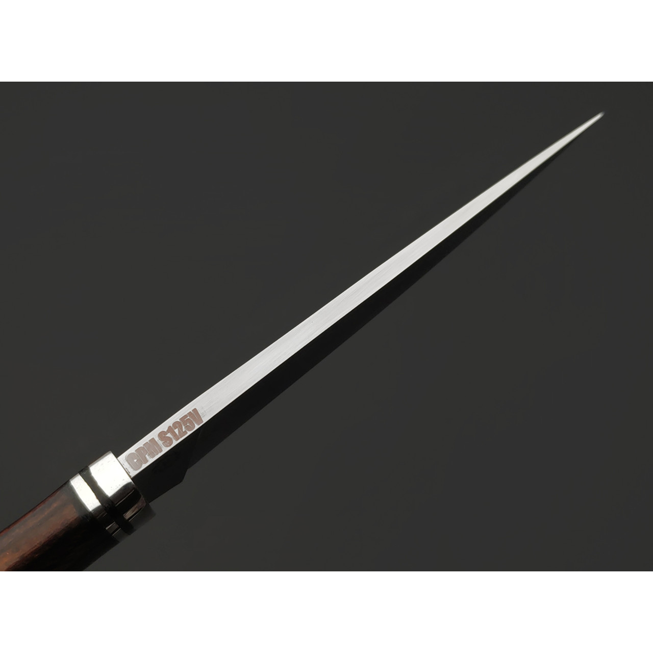 Neyris Knives нож Стик сталь CPM S125V, рукоять Айронвуд, белый ювелирный металл, G10