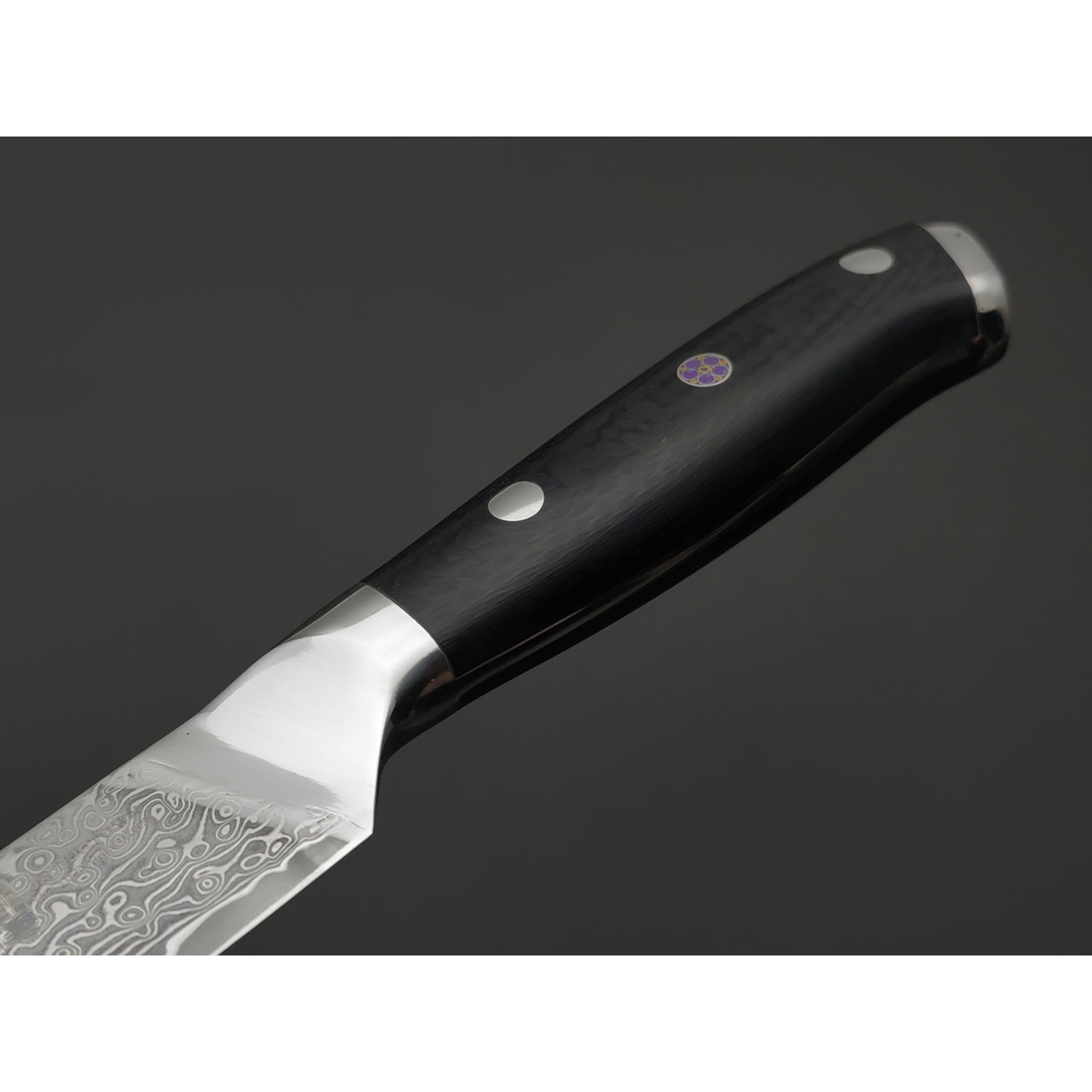 TuoTown D.JS Utility 616009 сталь Damascus VG-10, рукоять Carbon fiber