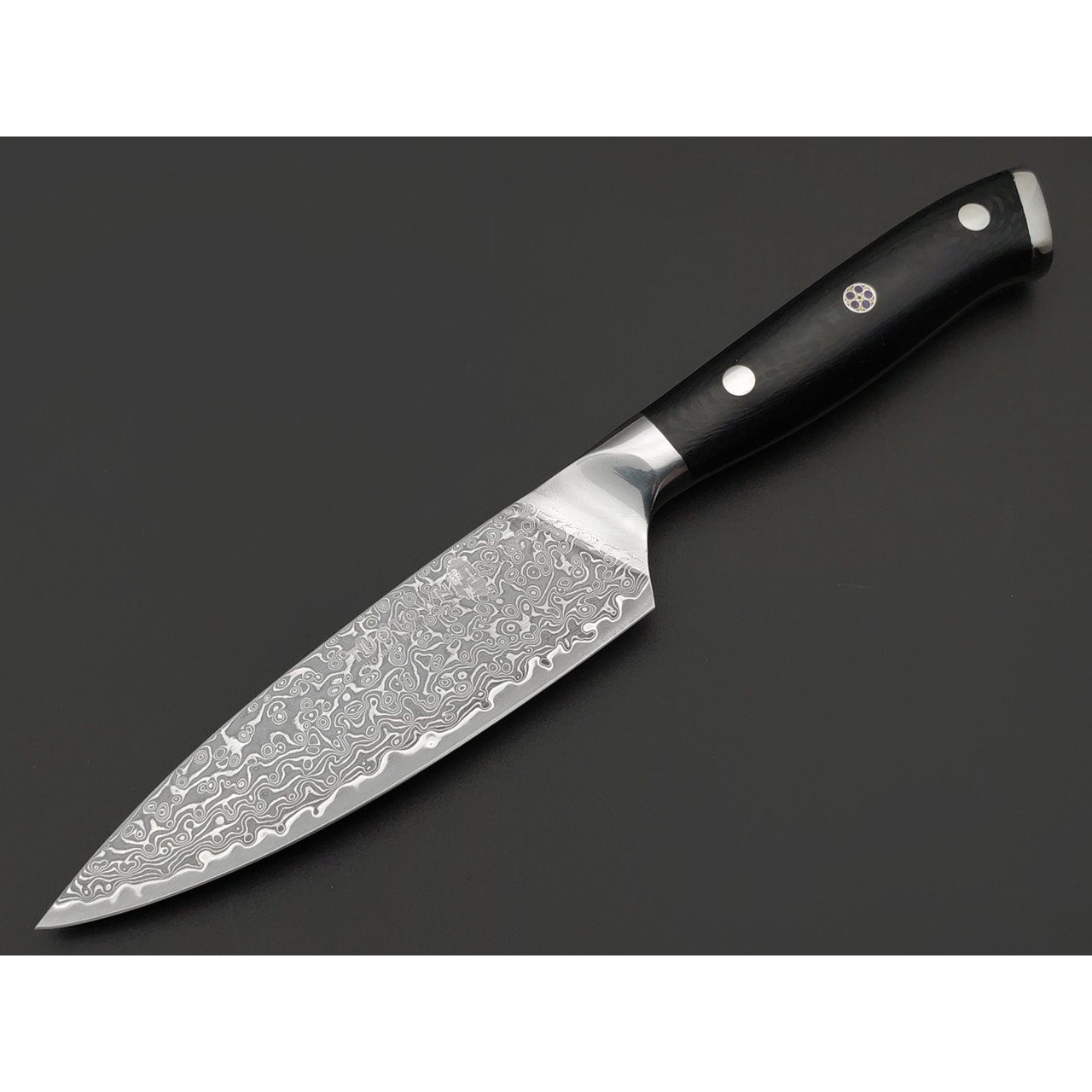 TuoTown D.JS Chefs Mini 615011 сталь Damascus VG-10, рукоять Carbon fiber