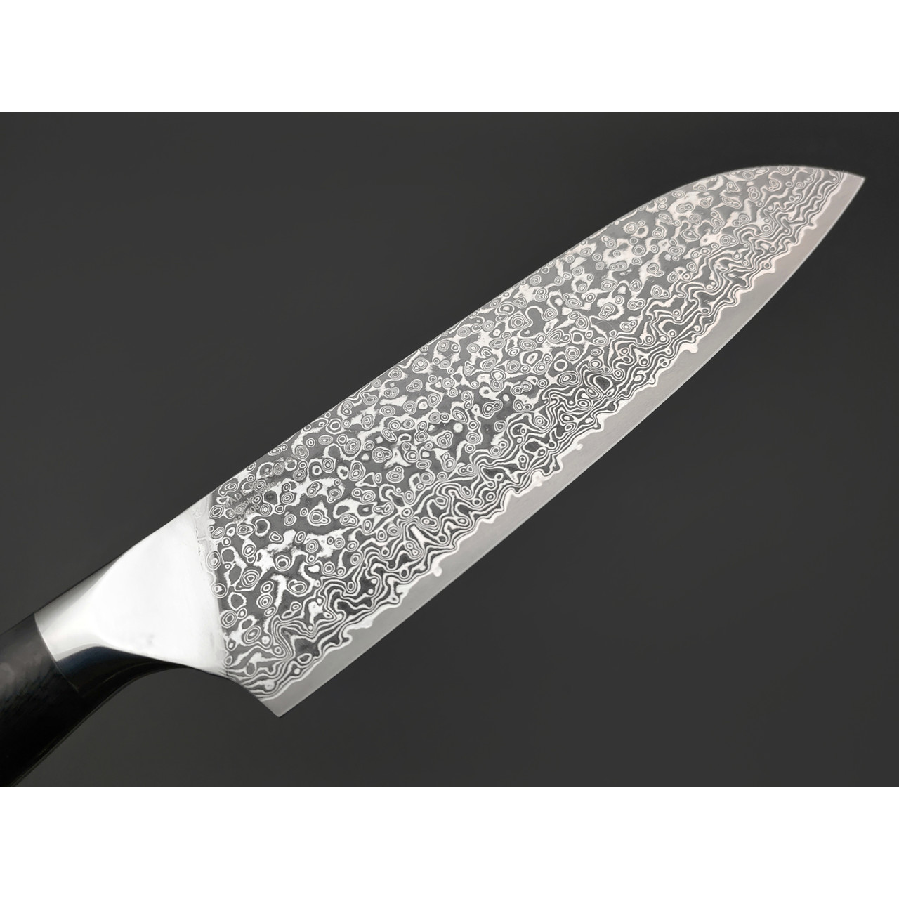 TuoTown нож Santoku TX-D6 дамасская сталь VG10, рукоять G10 black