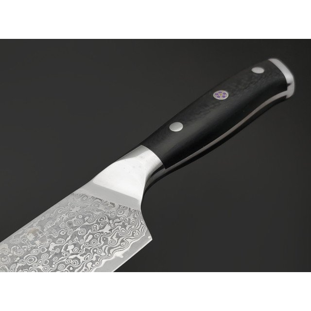 TuoTown D.JS Chefs 618001 сталь Damascus VG-10, рукоять Carbon fiber
