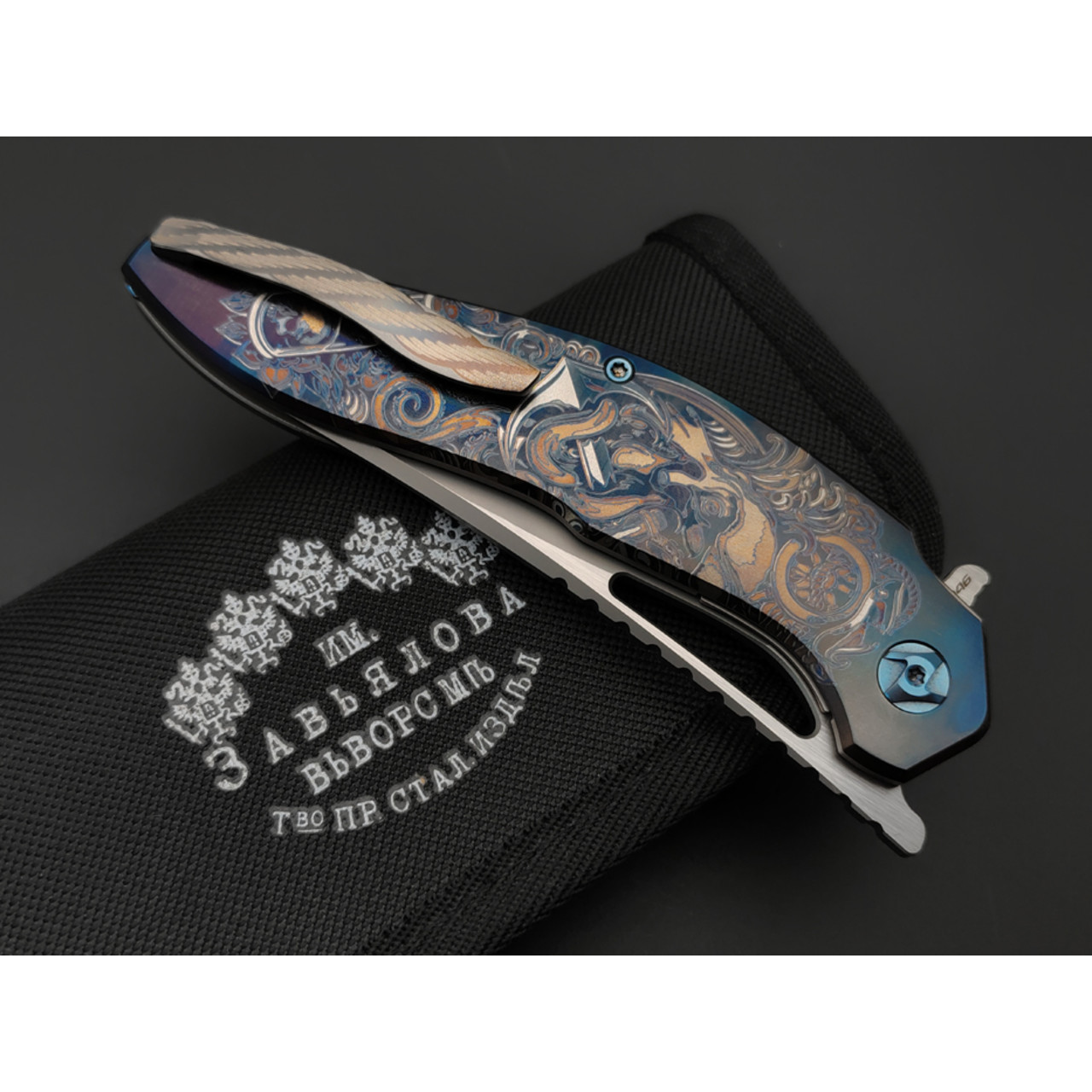 Knife Tech нож Barracuda Anchor Custom Limited сталь M390, рукоять Titanium TC4