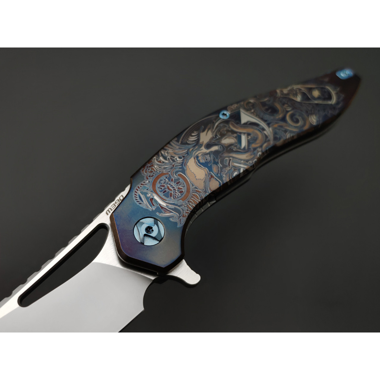 Knife Tech нож Barracuda Anchor Custom Limited сталь M390, рукоять Titanium TC4