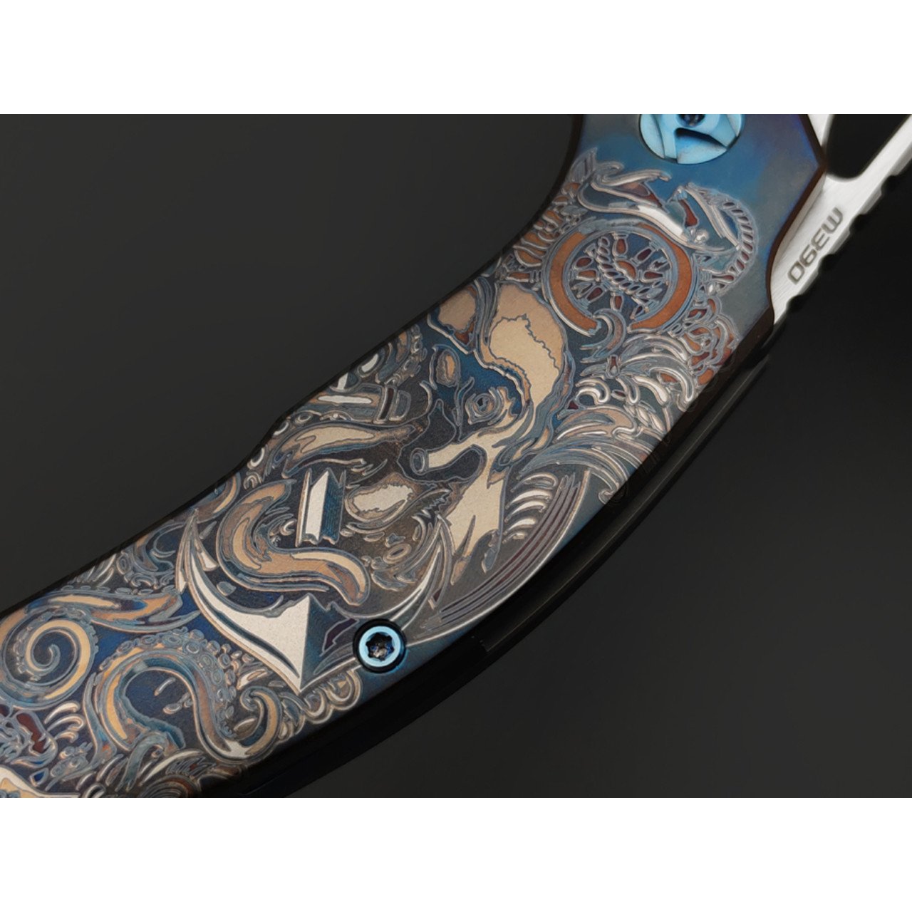 Knife Tech нож Barracuda Anchor Custom Limited сталь M390, рукоять Titanium TC4