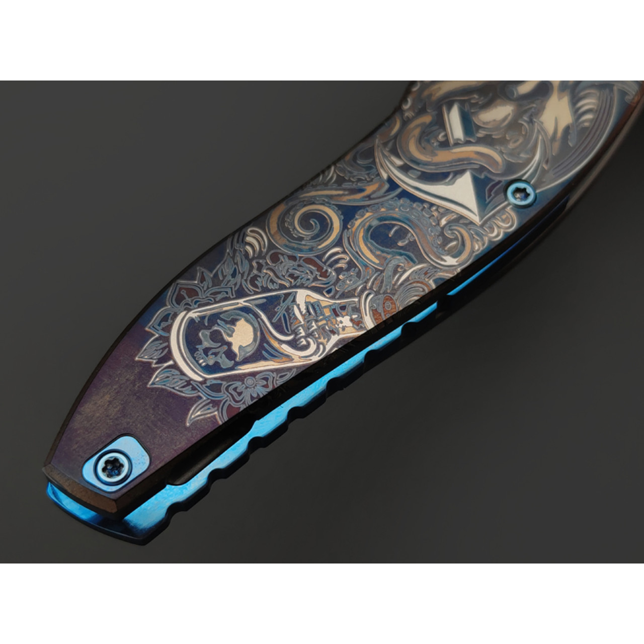 Knife Tech нож Barracuda Anchor Custom Limited сталь M390, рукоять Titanium TC4