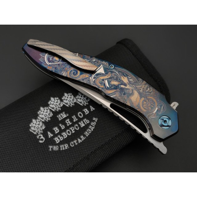 Knife Tech нож Barracuda Anchor Custom Limited сталь M390, рукоять Titanium TC4