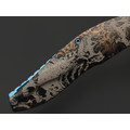 Knife Tech нож Barracuda Skulls Prototype сталь M390 стоунвош, рукоять Titanium TC4 Knife Tech нож Barracuda Skulls Prototype сталь M390 стоунвош, рукоять Titanium TC4