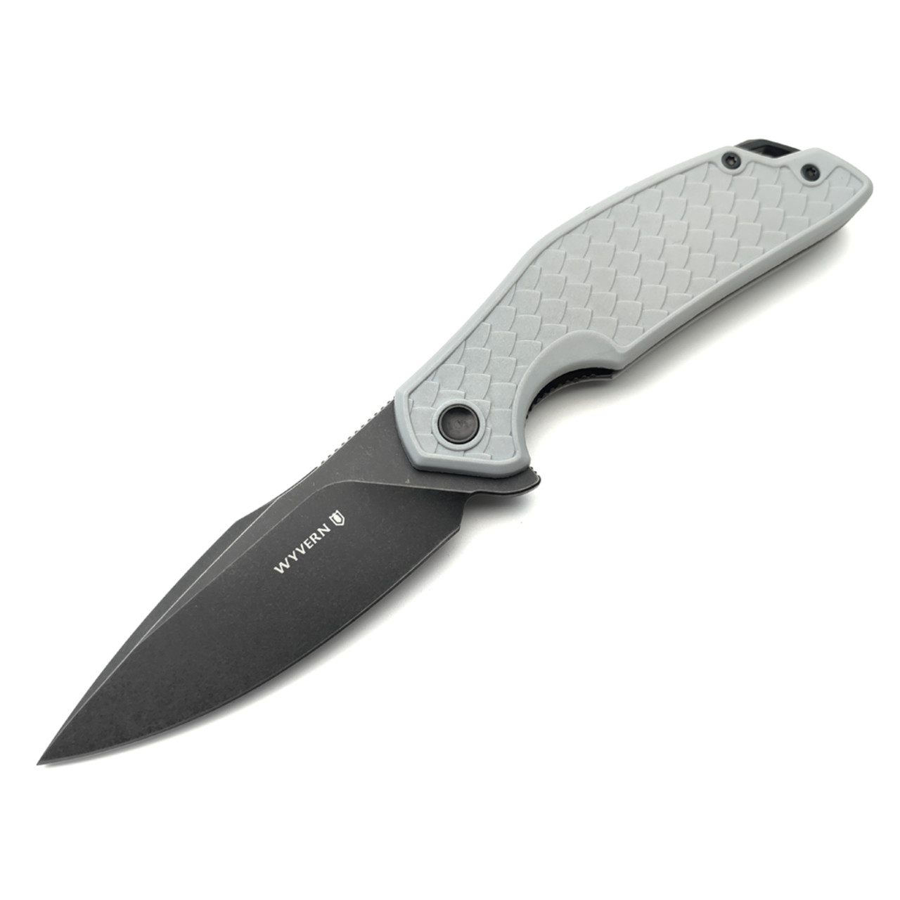 Mr.Blade складной нож Wyvern MB750 сталь Aus-8 блэквош, рукоять FRN grey