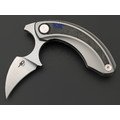 Bestech Knives нож складной Strelit BT2103D, сталь M390 satin, рукоять Titanium, carbon fiber blue