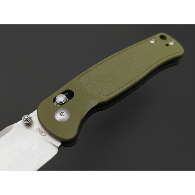 CJRB нож складной Shale J1943-GN сталь AR-RPM9 стоунвош, рукоять G10 OD green