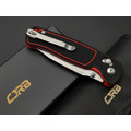 CJRB нож складной Shale J1943-BRE сталь AR-RPM9 стоунвош, рукоять G10 black & red