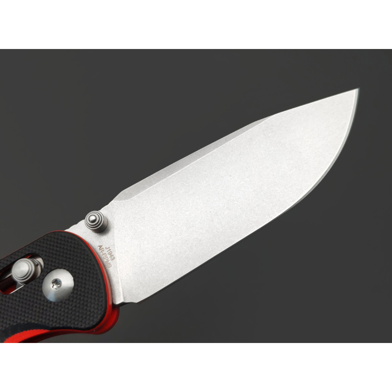 CJRB нож складной Shale J1943-BRE сталь AR-RPM9 стоунвош, рукоять G10 black & red