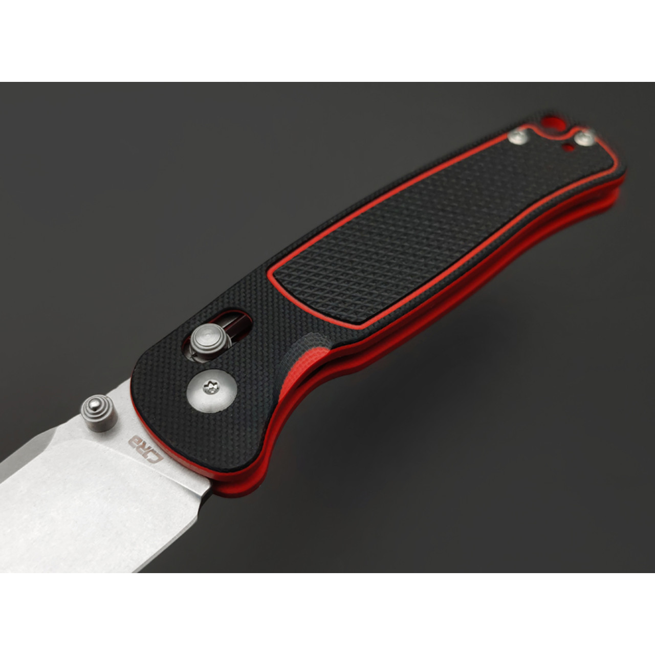 CJRB нож складной Shale J1943-BRE сталь AR-RPM9 стоунвош, рукоять G10 black & red
