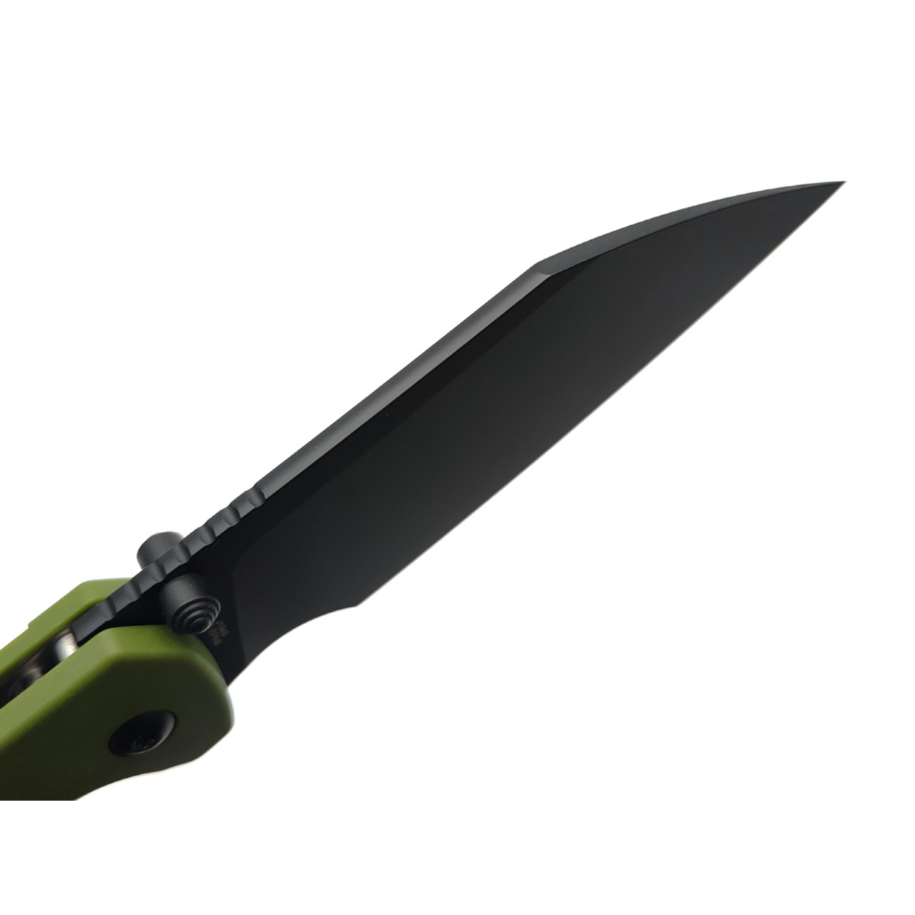 CJRB нож складной Pyrite Light J1945-BGN сталь AR-RPM9 black, рукоять FRN OD green