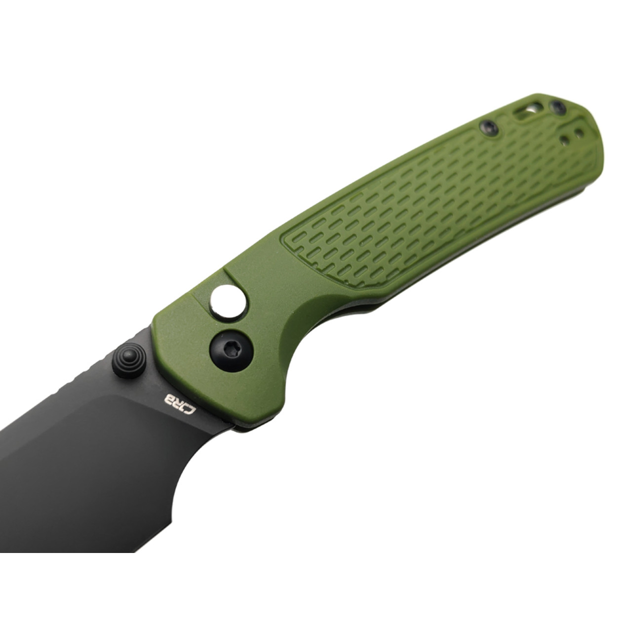 CJRB нож складной Pyrite Light J1945-BGN сталь AR-RPM9 black, рукоять FRN OD green