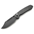 CJRB нож складной Pyrite Bowie J1942-BST сталь AR-RPM9 блэквош, рукоять Stainless Steel black