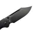 CJRB нож складной Pyrite Bowie J1942-BST сталь AR-RPM9 блэквош, рукоять Stainless Steel black