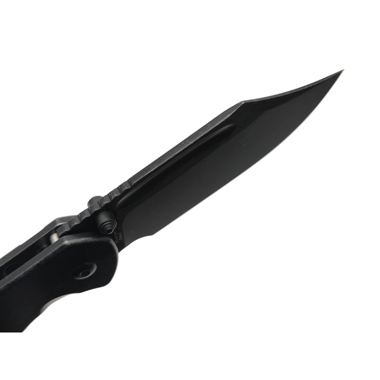 CJRB нож складной Pyrite Bowie J1942-BST сталь AR-RPM9 блэквош, рукоять Stainless Steel black