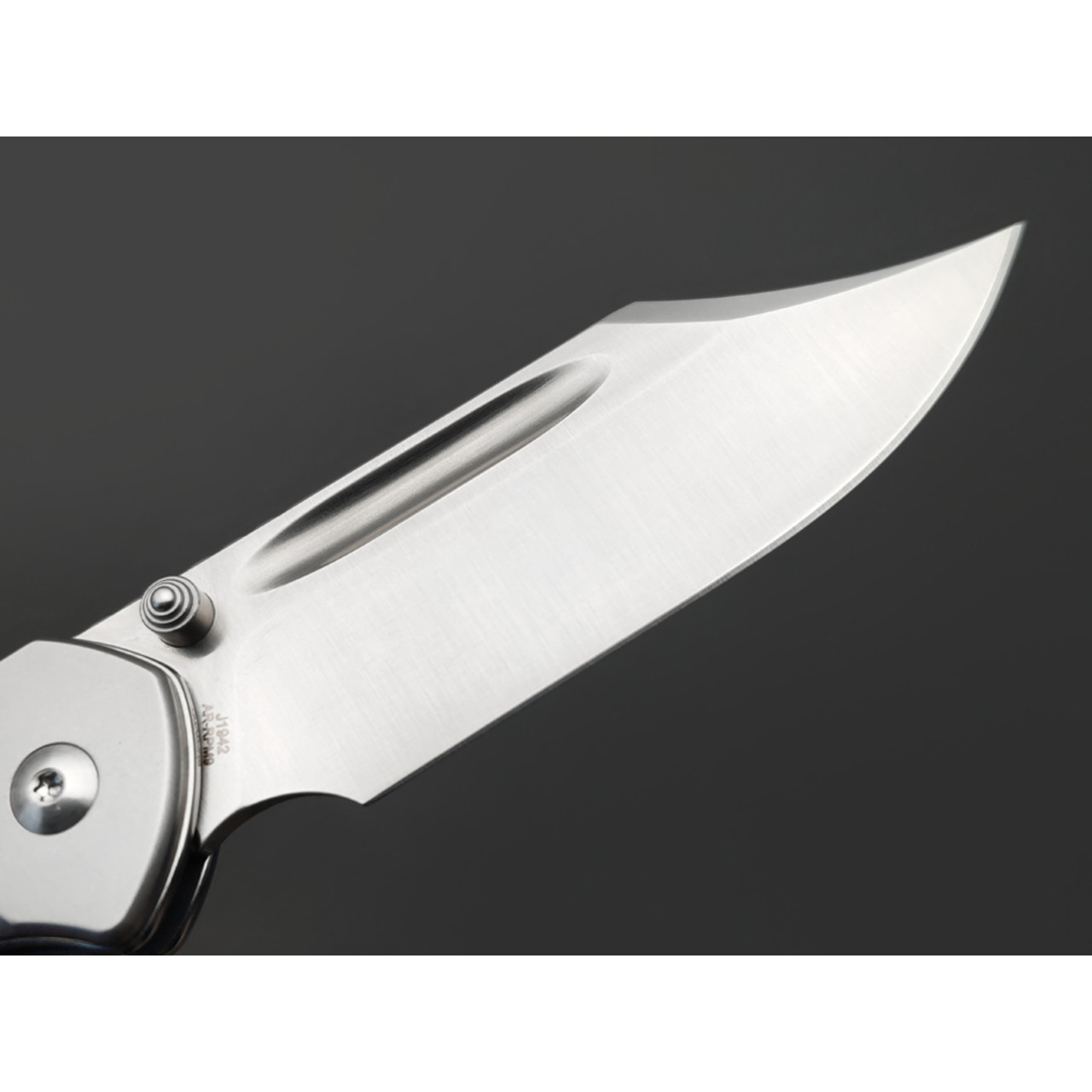 CJRB нож складной Pyrite Bowie J1942-EBN сталь AR-RPM9 satin, рукоять Ebony wood