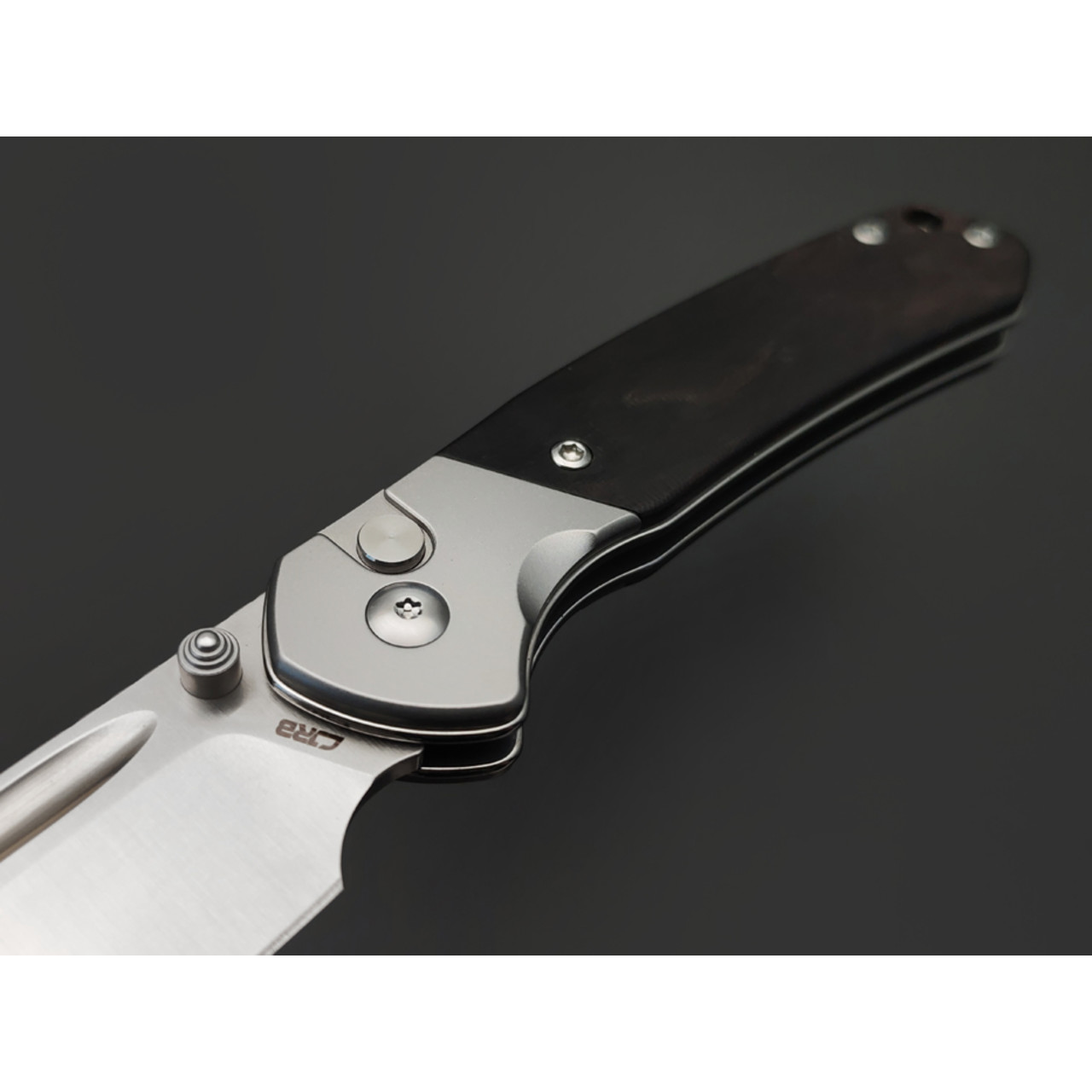 CJRB нож складной Pyrite Bowie J1942-EBN сталь AR-RPM9 satin, рукоять Ebony wood