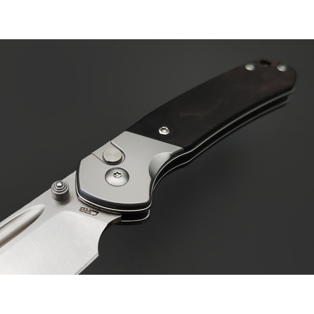 CJRB нож складной Pyrite Bowie J1942-EBN сталь AR-RPM9 satin, рукоять Ebony wood