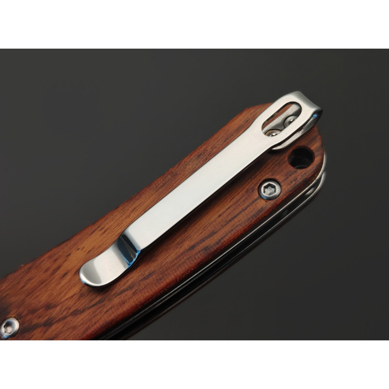 CJRB нож складной Pyrite Bowie J1942-RW сталь AR-RPM9 satin, рукоять Rosewood