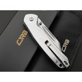 CJRB нож складной Pyrite Bowie J1942-ST сталь AR-RPM9 стоунвош, рукоять Stainless Steel