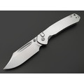 CJRB нож складной Pyrite Bowie J1942-ST сталь AR-RPM9 стоунвош, рукоять Stainless Steel