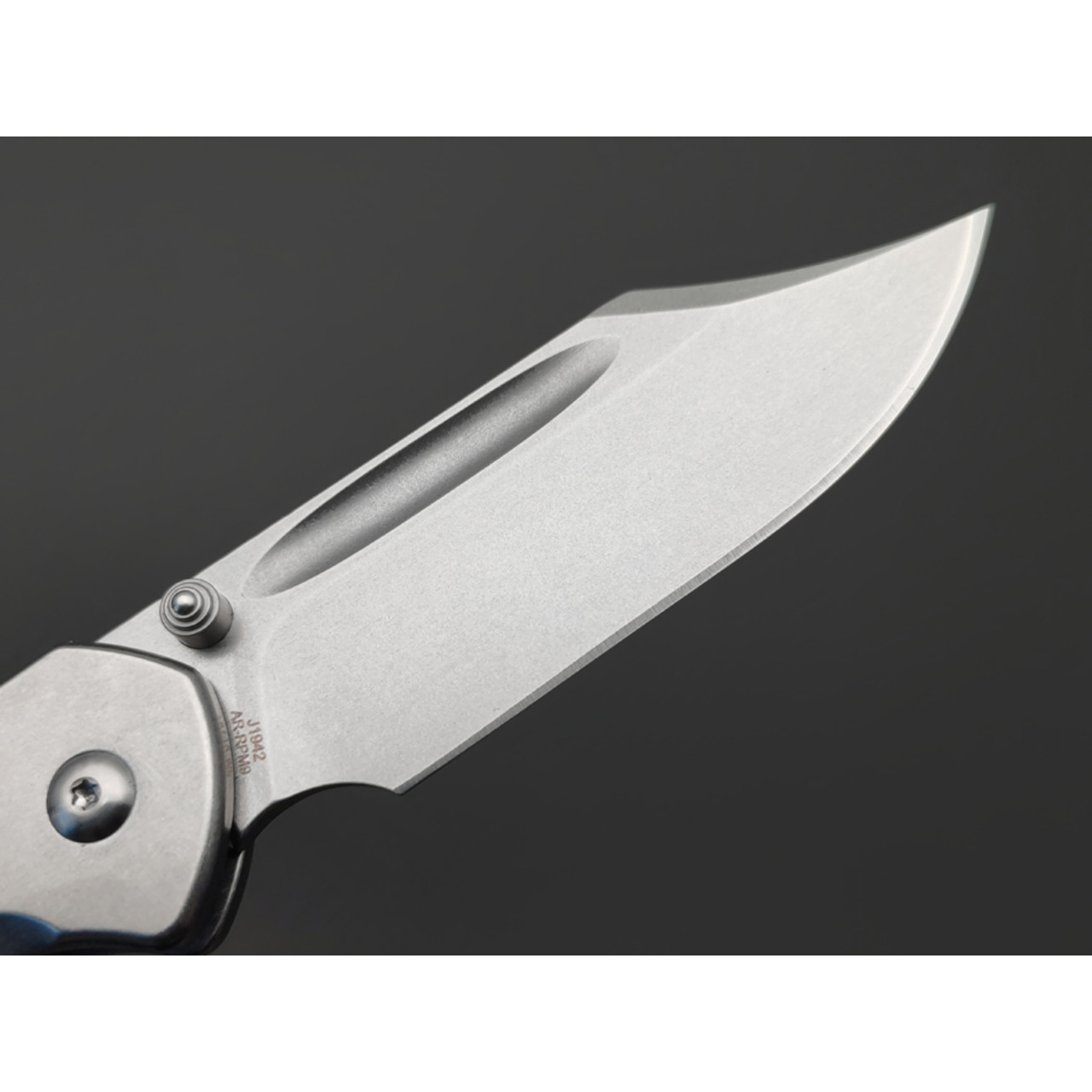 CJRB нож складной Pyrite Bowie J1942-ST сталь AR-RPM9 стоунвош, рукоять Stainless Steel