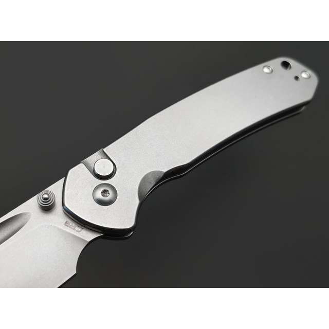 CJRB нож складной Pyrite Bowie J1942-ST сталь AR-RPM9 стоунвош, рукоять Stainless Steel