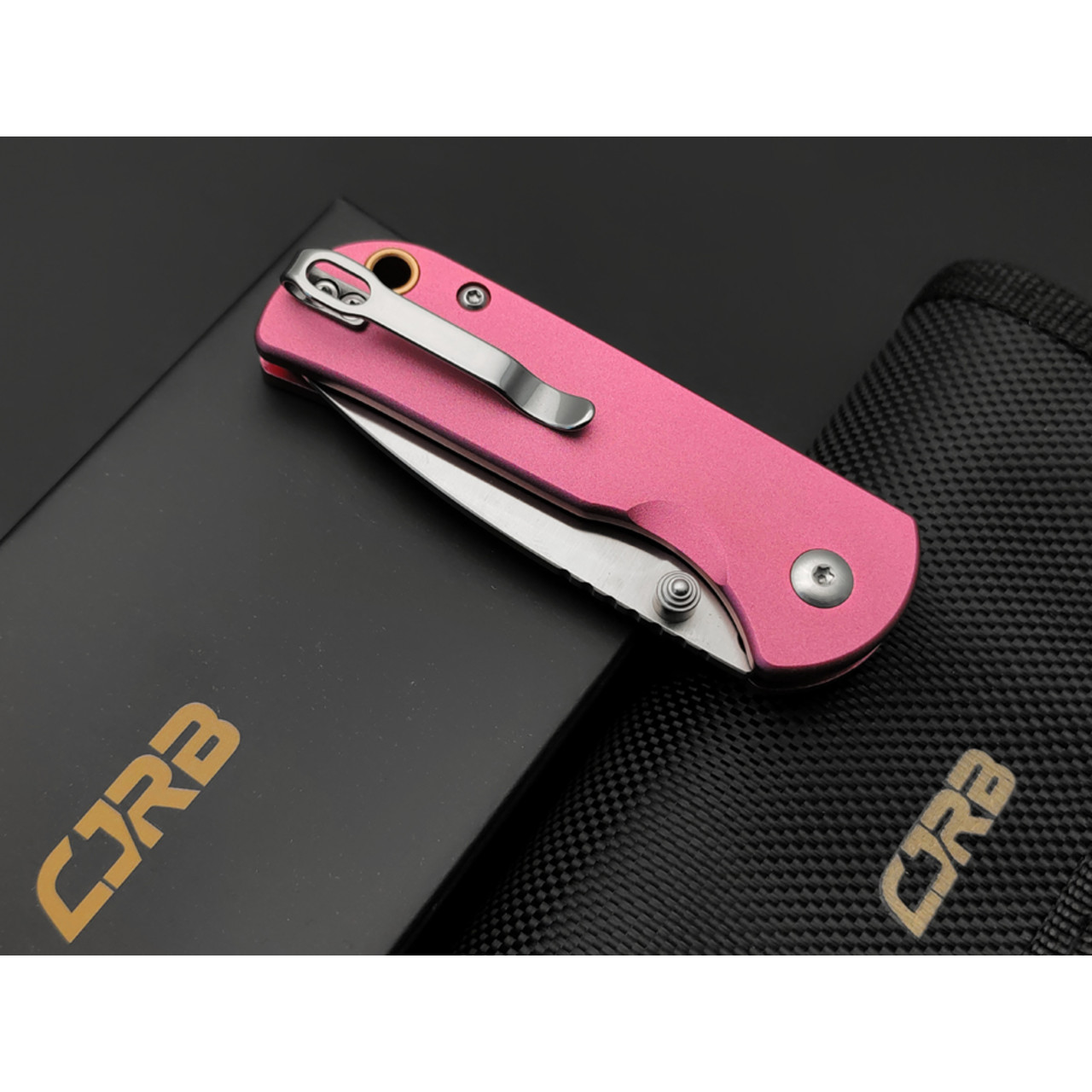 CJRB нож складной Mica J1934-PK сталь AR-RPM9, рукоять Aluminum pink