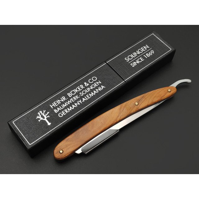 Boker Solingen бритва-шаветка Pro Barberette Olive 140906, рукоять Олива
