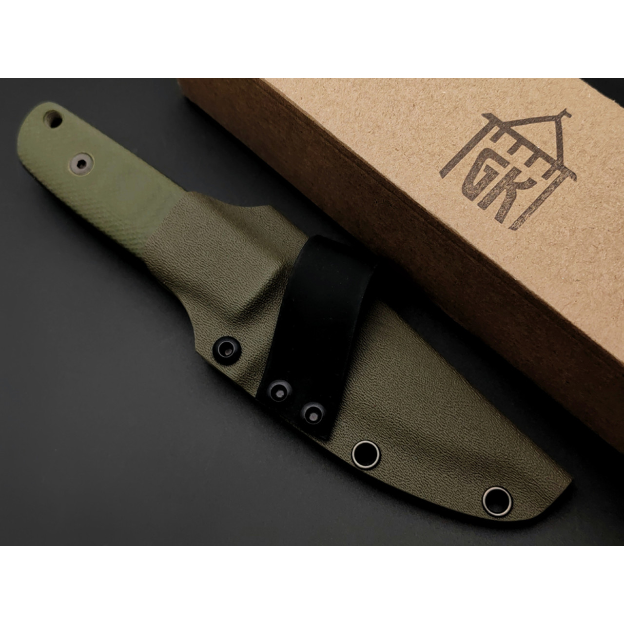 Град Горький нож Техно-Томми сталь Aus-10Co satin рукоять G10 olive
