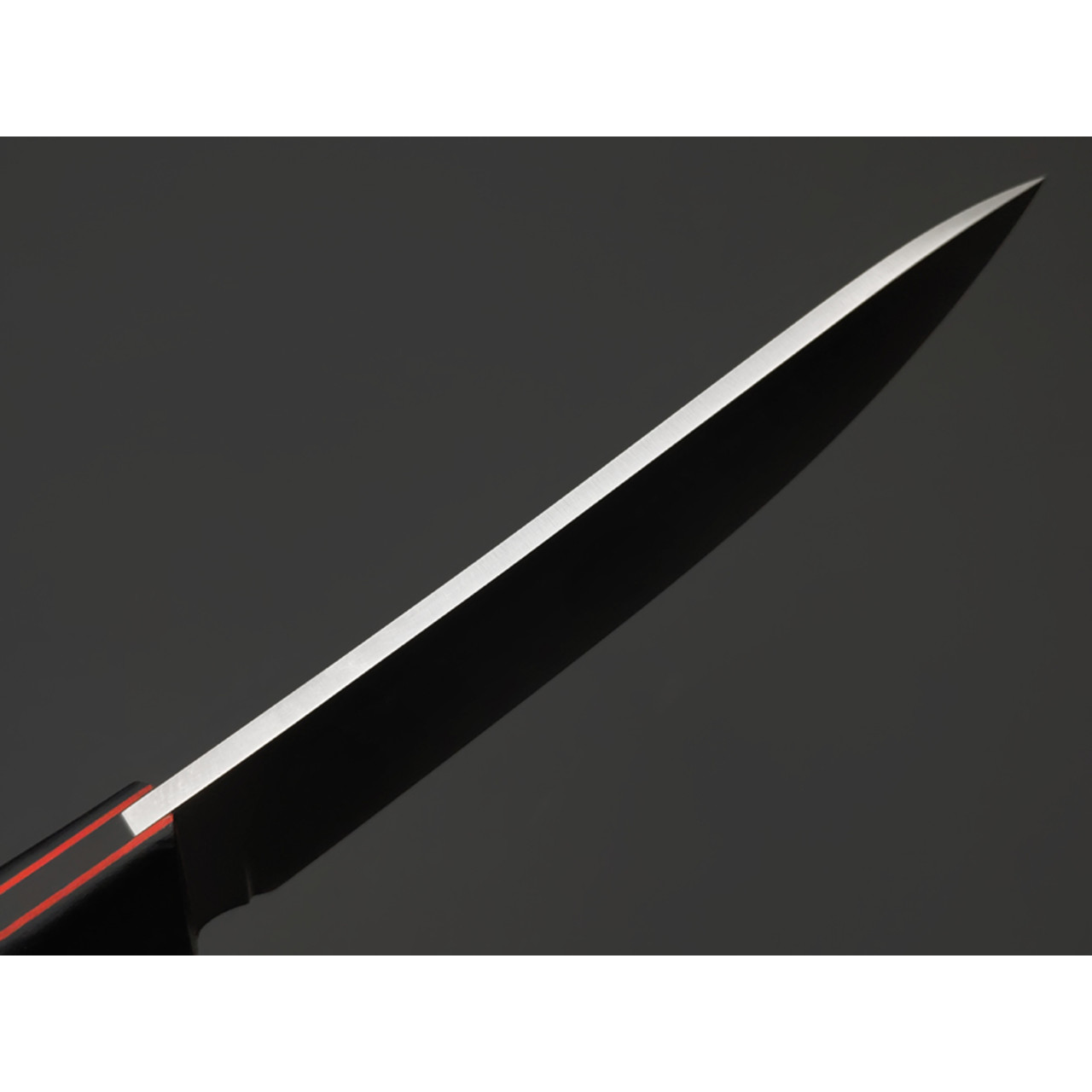 Град Горький нож Охотник сталь VG-10 satin, спуски конвекс рукоять G10 black & red