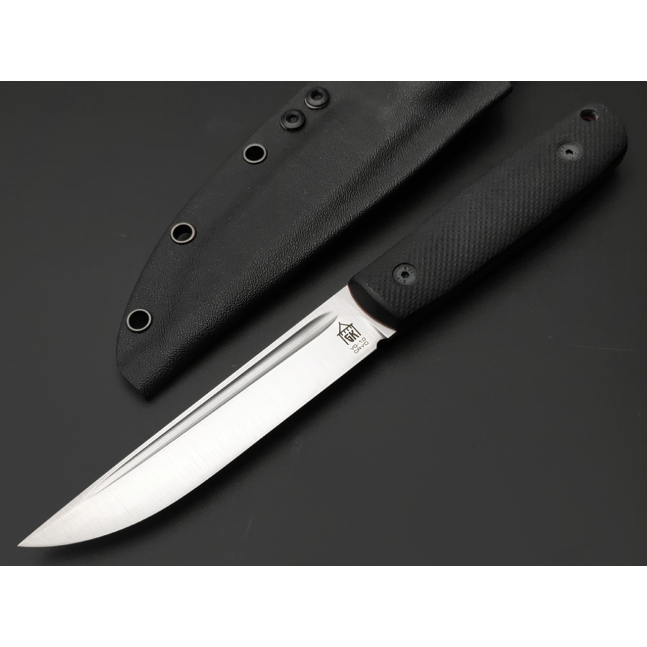 Град Горький нож Большой Техно-Томми сталь VG-10 satin рукоять G10 black & red