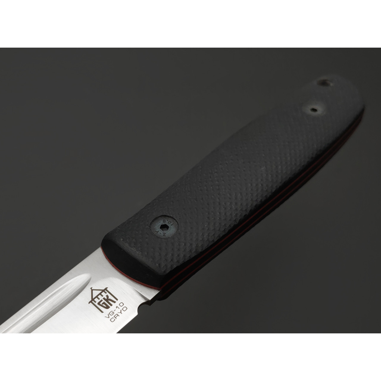 Град Горький нож Большой Техно-Томми сталь VG-10 satin рукоять G10 black & red