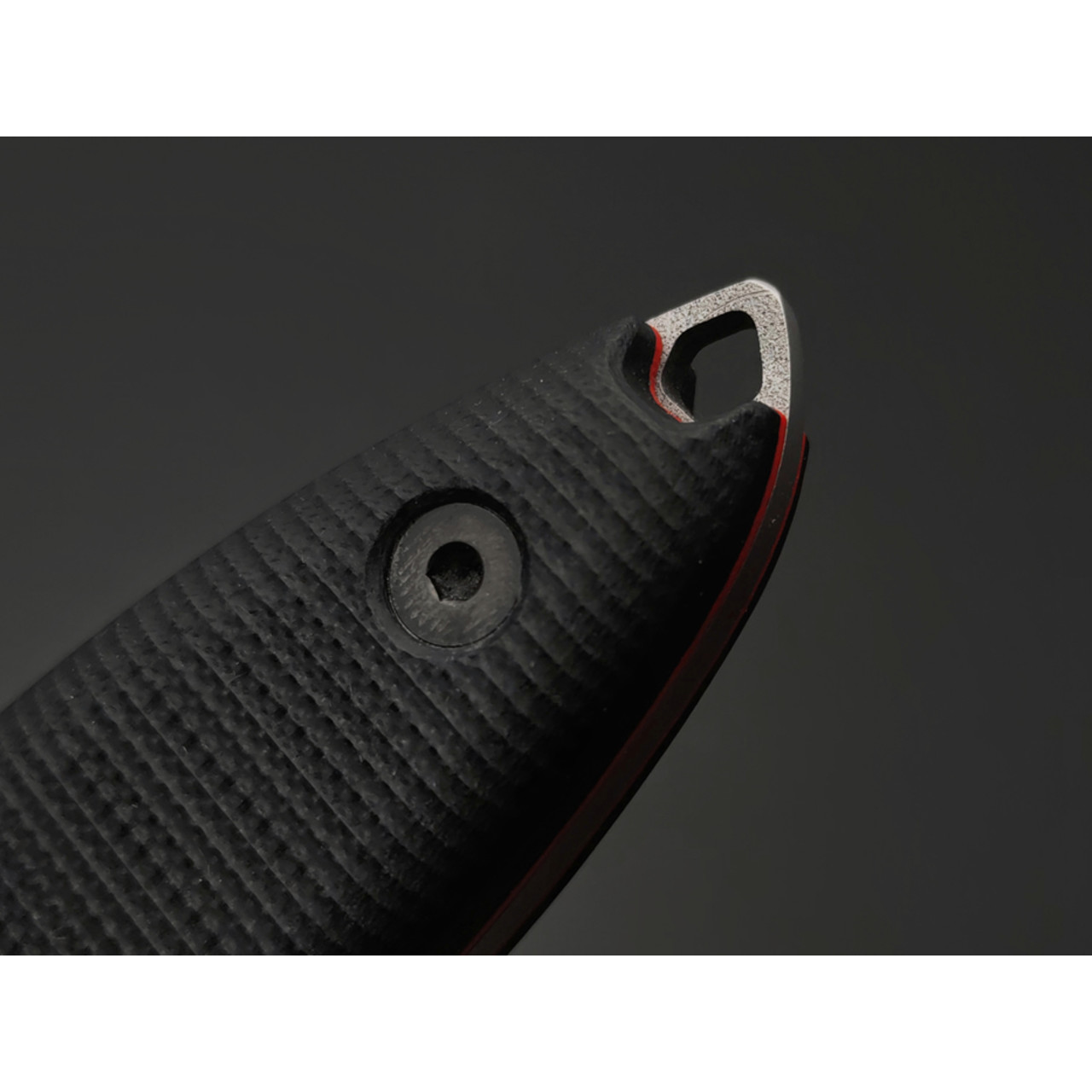 Град Горький нож Канадец сталь Х12МФ satin рукоять G10 black & red
