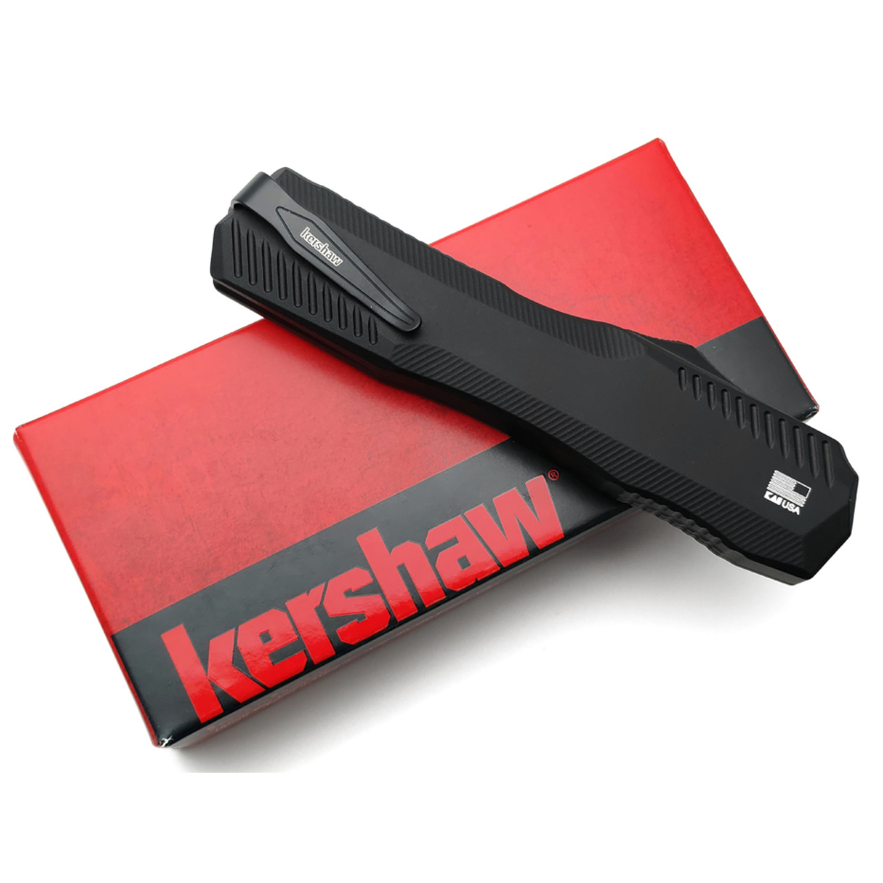 Kershaw нож складной автоматический Livewire 9000BLK сталь CPM Magnacut PVD, рукоять Aluminum 6061-T6 black