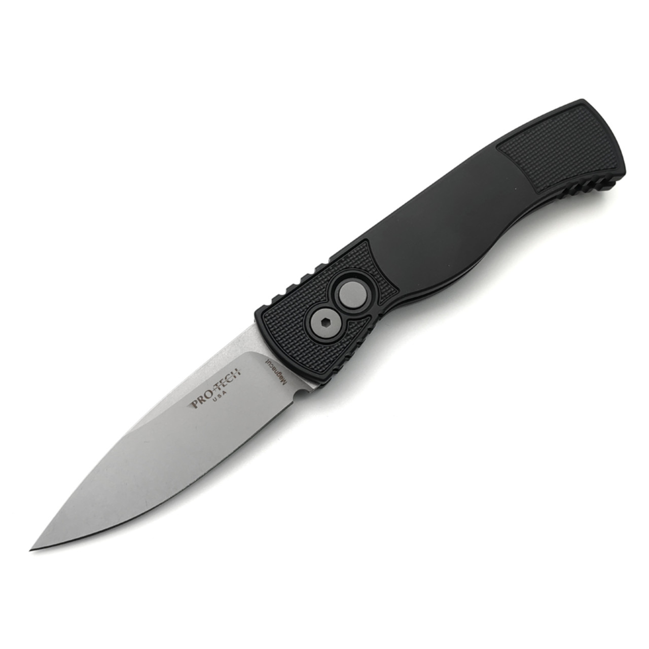 Pro-Tech нож складной автоматический T201 Tactical Response 2 сталь CPM Magnacut стоунвош, рукоять Aluminum black