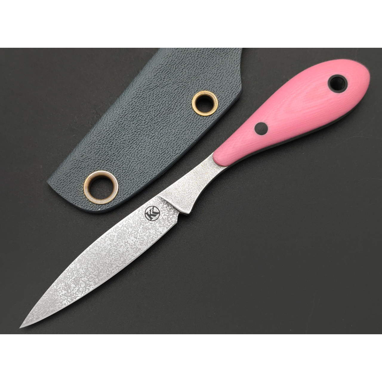 Кирилл Козлов нож Осока Мини сталь VG-10, рукоять G10 pink