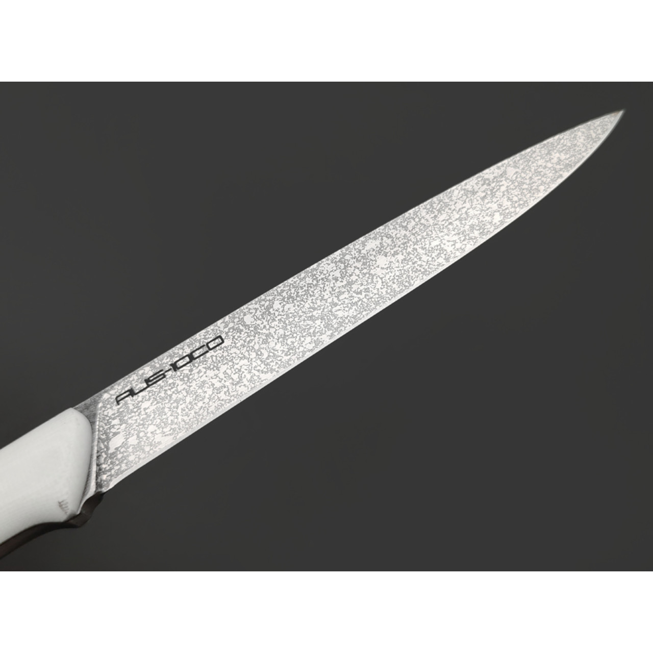 Кирилл Козлов нож Узкий сталь Aus-10Co, рукоять G10 white