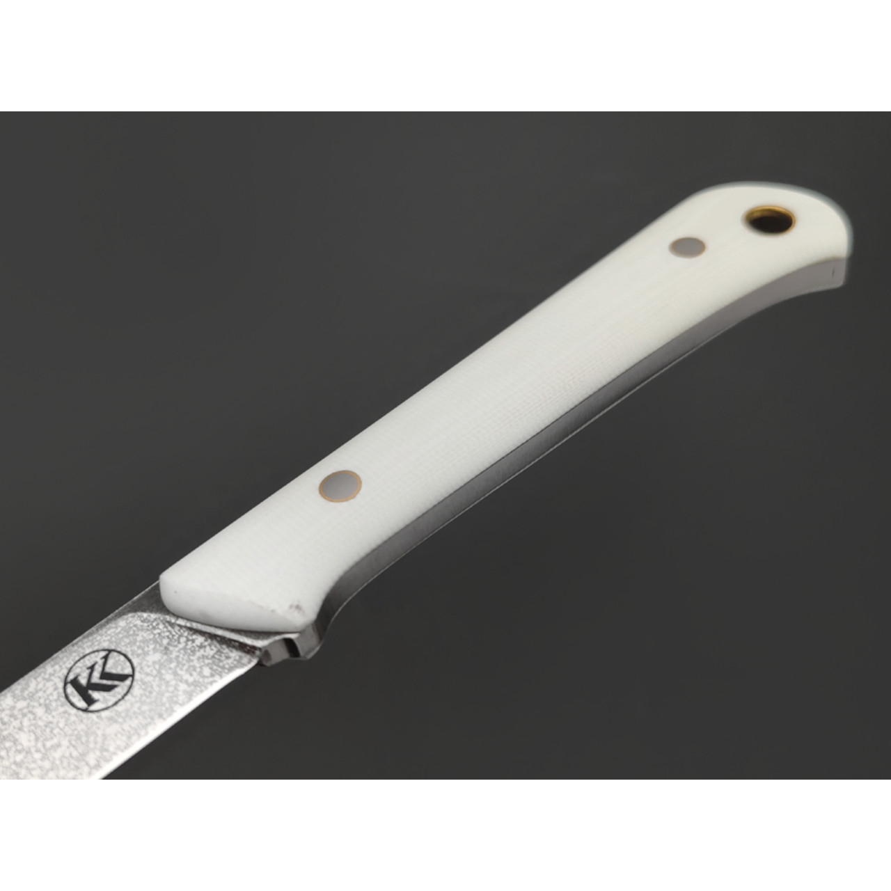 Кирилл Козлов нож Узкий сталь Aus-10Co, рукоять G10 white